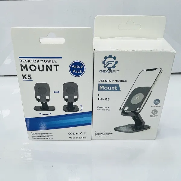 Gearfit GF-K5 Desktop Mobile Mount Adjustable 360° Rotating Mobile Stand
